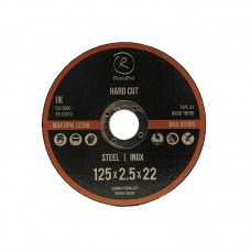 125 x 3.0 x 22мм, Отрезной круг ROXTOP HARD CUT Т41, нерж.сталь, металл (шт)