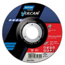 Отрезной круг по нержавеющей стали/металлу Norton Vulcan, 115x1x22,23мм, A60S-T41