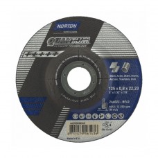 125 x 0,8 x 22,23 мм Отрезной круг по нержавеющей стали/металлу Norton Industrial Line METAL-INOX, 42, 