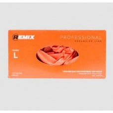 Перчатки нитриловые REMIX PROFESSIONAL (повышенной прочности, оранжевые) (100 шт.)
